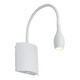 Wall Light White Flexible Arm 3000K 3W 250lm Wall Light White Flexible Arm 3000K 3W 250lm